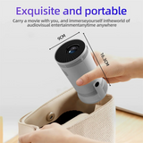Portable Wireless Projector for Home & Outdoor Use | Android 260ANSI projector All winner 713 1280 * 720P 4K180 BT 5.0