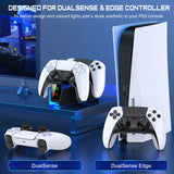RGB Fast Charging Dock for PS5 Controllers Dual Gamepad Stand