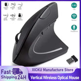 Vertical Ergonomic Mouse 2.4GHz Wireless Optical with Adjustable DPI for Desktop & Laptop