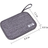 Electronics Organizer Bag Waterproof Travel Pouch for Cables, Chargers & Accessories