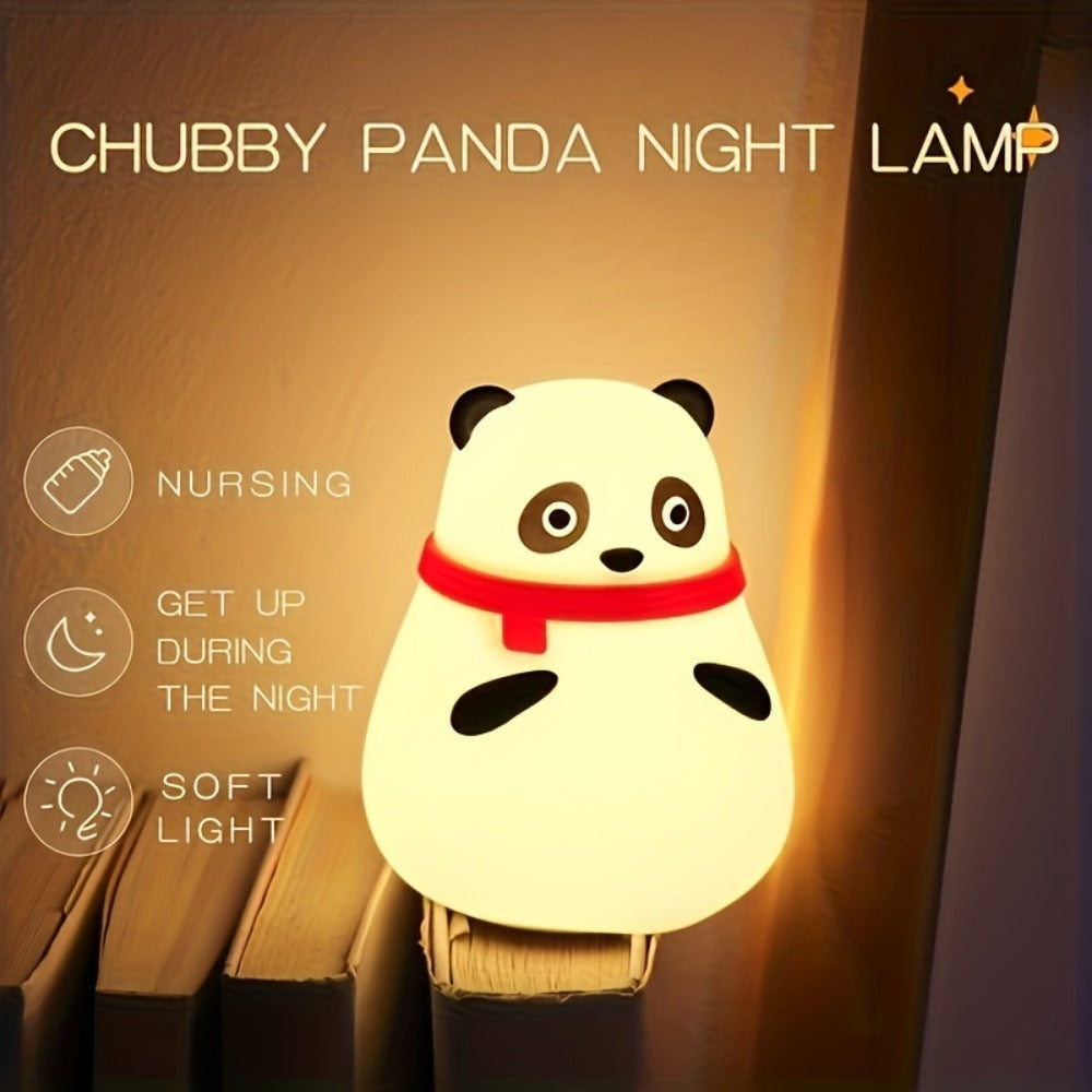 Rainbow LED Silicone Night Light Touch Control USB Rechargeable Kids Gift