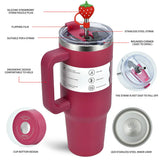 Large Stainless Steel Tumbler 30oz/40oz – Double Wall Vacuum Insulated Thermos Cup