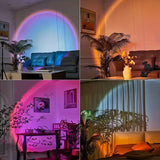 Sunset Projection LED Light 16 Colors with USB & Remote, Dynamic Mood Lighting for Home