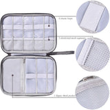Electronics Organizer Bag Waterproof Travel Pouch for Cables, Chargers & Accessories