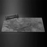Gray Desktop Mouse Pad XXL Computer Desk Mat for Office and Gaming Setup