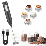 Portable Milk Frothier USB Rechargeable Foam Maker for Coffee, Latte & Cappuccino