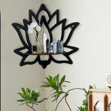 Wooden Lotus Decorative Wall Shelf Multi-Purpose Aromatherapy Organizer