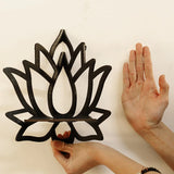 Wooden Lotus Decorative Wall Shelf Multi-Purpose Aromatherapy Organizer