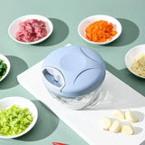 Manual Vegetable & Meat Chopper 500/900ML Garlic, Onion & Food Crusher