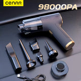 Mini Cordless Car Vacuum Cleaner  CENRR 98000PA, Handheld & Portable