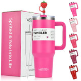 Large Stainless Steel Tumbler 30oz/40oz – Double Wall Vacuum Insulated Thermos Cup