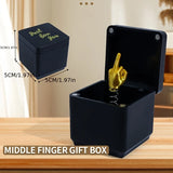 Christmas Pop-Up Surprise Box Featuring Middle Finger Mechanism Funny Gag Gift for Home and Office