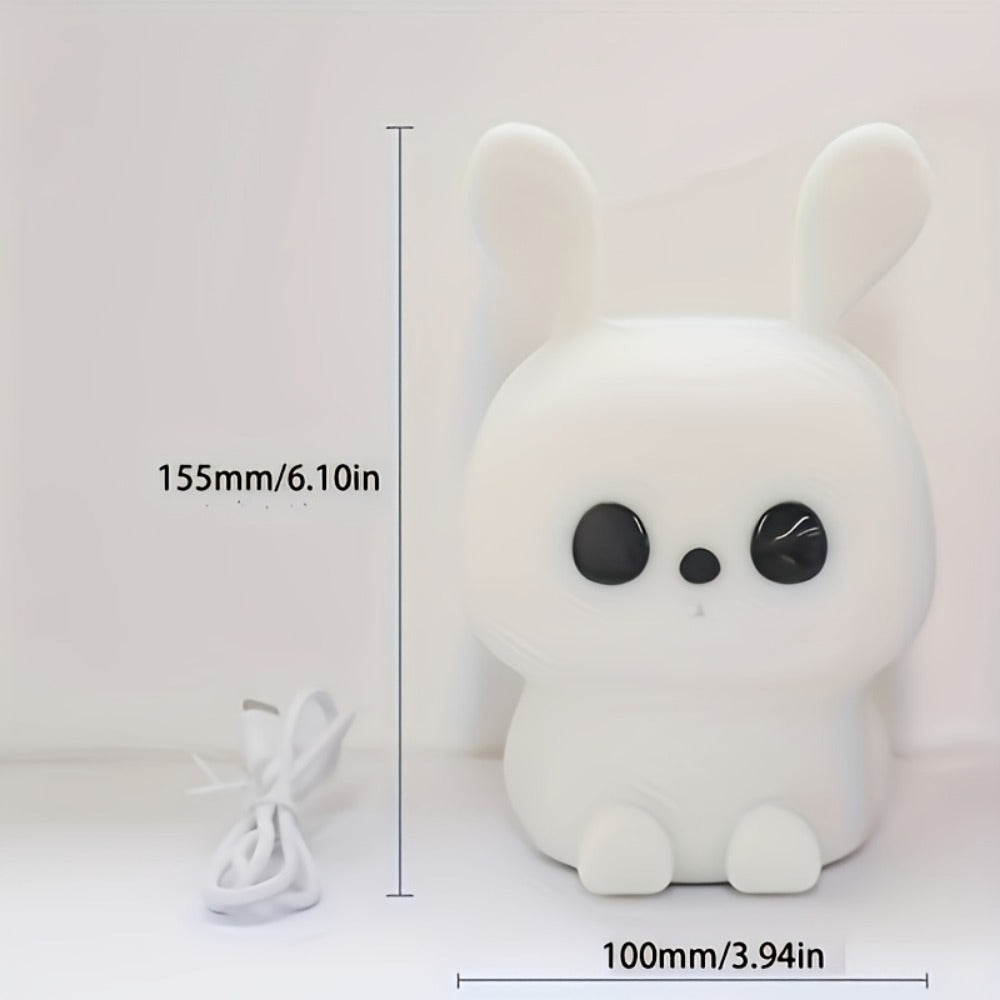 Rainbow LED Silicone Night Light Touch Control USB Rechargeable Kids Gift